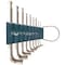 Eight Tool SHORT ARM TAPER HEAD HEX KEY L-HANDLE SHORT SET, 9PC 1/16-3/8INCH SLVR TTR-S9Z - alternate 1